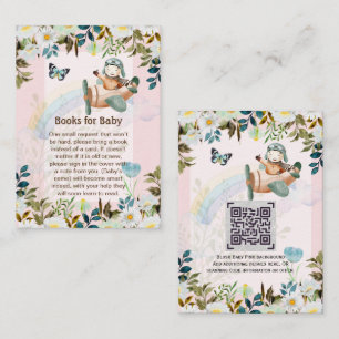 Carte D'accompagnement Adorable Pilote Baby Poem Demande de livre QR Code