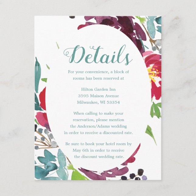 Carte D'accompagnement Adoration Berry (Devant)