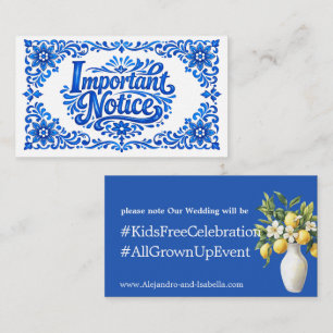 Carte D'accompagnement 💙🍋Adultes uniquement Azul & Limone Romance Adult