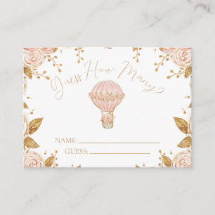 Carte D'accompagnement Adventure Attend Hot Air Balloon Devant Combien