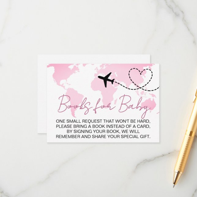 Carte D'accompagnement Adventure Await Baby showers Livres pour bébé (Devant/Arrière en situation)