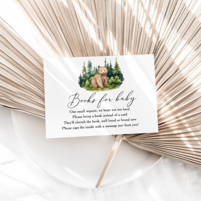 Carte D'accompagnement Adventure Await Woodland Bear Livres For Baby (Créateur téléchargé)