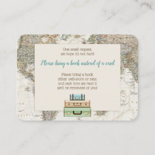 Carte D'accompagnement Adventure Await World Map Boîtier de demande de ca