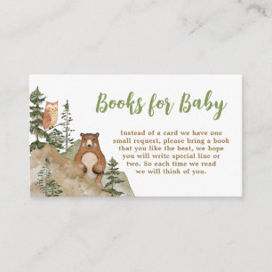 Carte D'accompagnement Adventure Begin Woodland Mountain Books for Baby