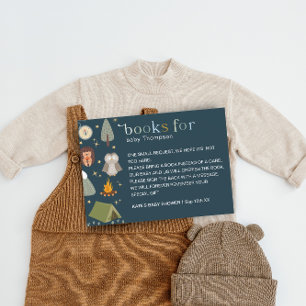 Carte D'accompagnement Adventure Camping Boy Blue Books Baby Request