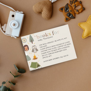 Carte D'accompagnement Adventure Camping Genre Neutre Baby Book Demande