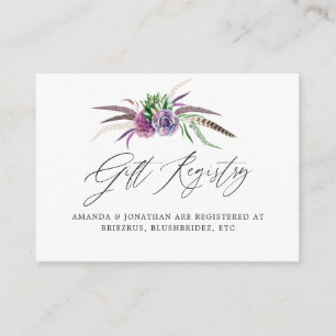 Carte D'accompagnement Affichage de Baby Shower de Succulents Mystiques