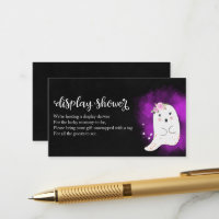 Affichage de Baby Shower pour Halloween avec fantô