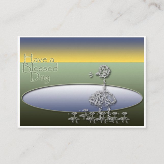 Carte D'accompagnement Affichage de boîte en bois (Devant)