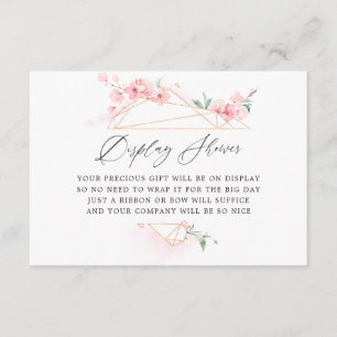 Carte D'accompagnement Affichage géométrique de la nuptiale en fleur de c