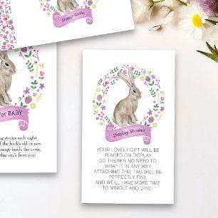 Carte D'accompagnement Afficher Douche Sans Emballage Poème Petit Lapin