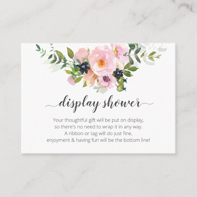 Carte D'accompagnement Afficher la douche (Devant)