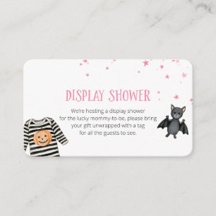 Carte D'accompagnement Afficher la Douche Halloween Baby Shower