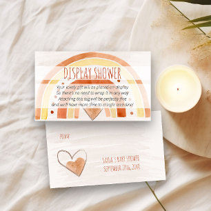 Carte D'accompagnement Afficher la douche Pas d'emballage cadeau Poème Ar