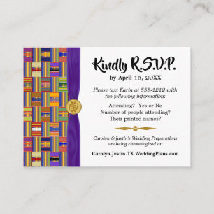Carte D'accompagnement Afrique RSVP Kente K45 Multicolor