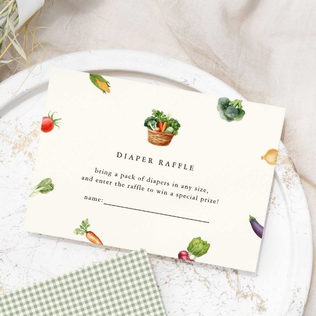 Carte D'accompagnement Agriculteurs Cultivés localement Baby shower Déche (Créateur téléchargé)