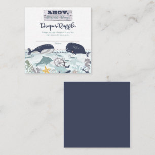 Carte D'accompagnement Ahoy C'est un petit Baby shower Déchets Raffle