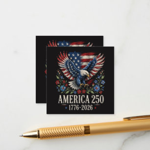 Carte D'accompagnement Aigle Américain 250e Anniversaire