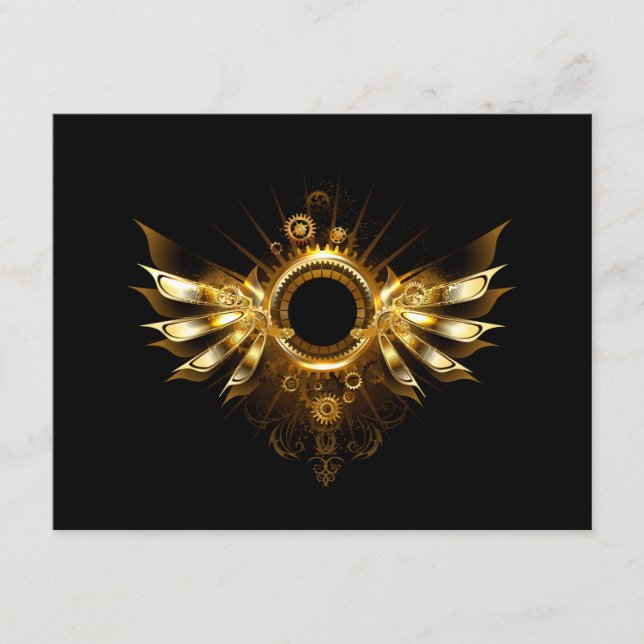 Carte D'accompagnement Ailes Steampunk (Devant)