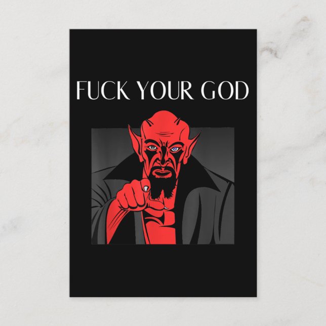 Carte D'accompagnement Aist Goat Satan Baphomet GIft (Devant)