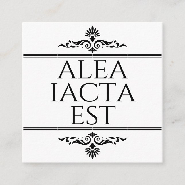 Carte D'accompagnement Alea Iacta Est (Devant)