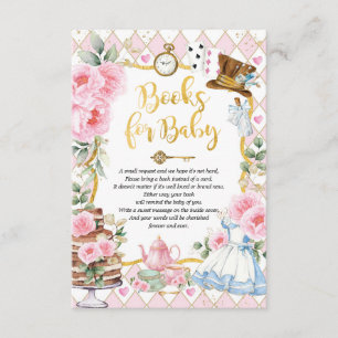 Carte D'accompagnement Alice in Wonderland Mad Tea Party Livres pour bébé