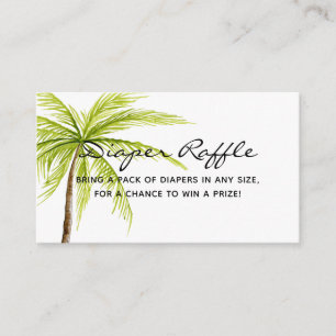 Carte D'accompagnement Aloha billet tropical de tombola de couche-culotte
