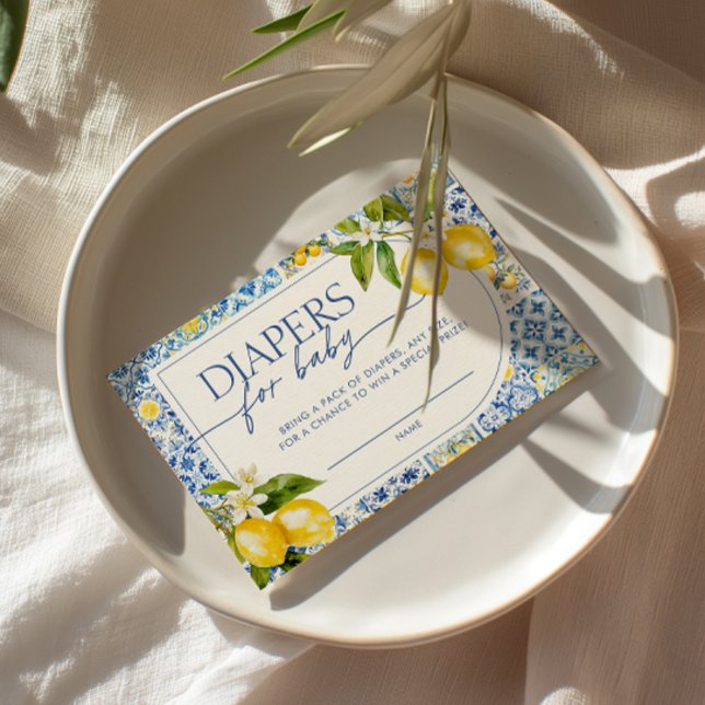 Carte D'accompagnement Amalfi Coast Méditerranéen Lait Déchets de Citron  (Créateur téléchargé)