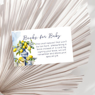 Carte D'accompagnement Amalfi Italien vase citrons demande de réservation