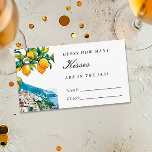Carte D'accompagnement Amalfi Lemon Combien De Baisers Fête des mariées