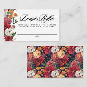 Carte D'accompagnement Amaryllis botanique Baby shower Déchets Raffle