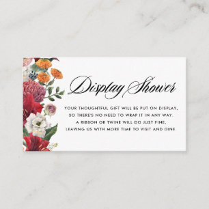 Carte D'accompagnement Amaryllis botanique et mamans Floral Display Show