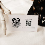 Carte D'accompagnement Amateurs jusqu'à la mort Skeletons & Roses Détails<br><div class="desc">Cette suite de style gothique réunit deux amoureux jusqu'à la mort. Rose accent ce design élégant et unique!</div>