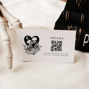 Carte D'accompagnement Amateurs jusqu'à la mort Skeletons & Roses Détails