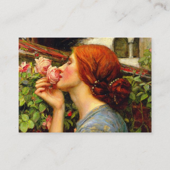 Carte D'accompagnement Âme de la rose John William Waterhouse (Devant)