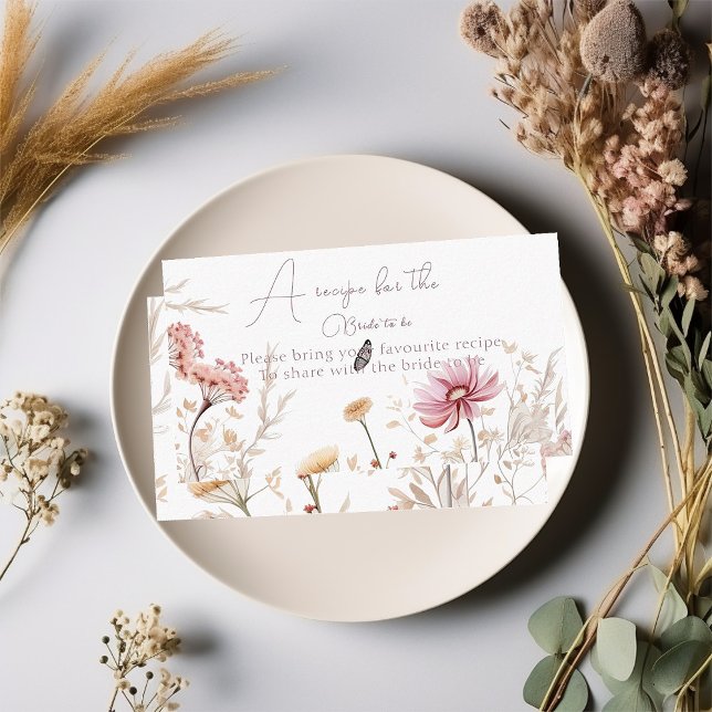 Carte D'accompagnement Amour en fleur Douche nuptiale (Créateur téléchargé)