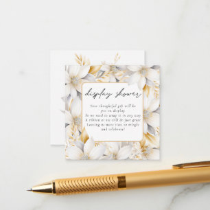 Carte D'accompagnement Amour En Fleur Florales Afficher Fête des mariées