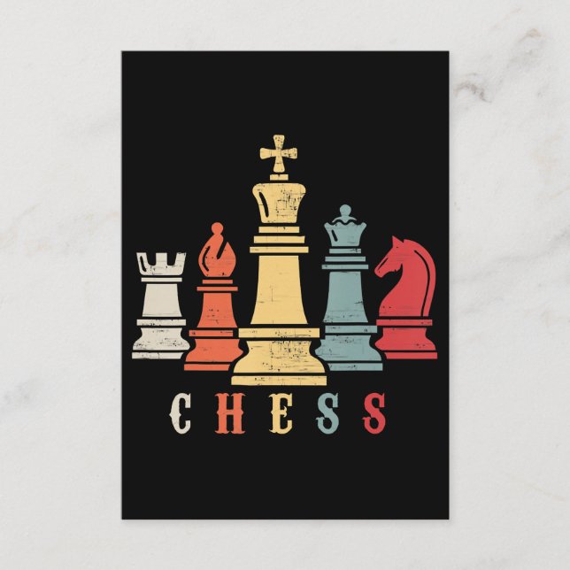 Carte D'accompagnement Amoureux des échecs | Jeu d'échecs Checkmate Cadea (Devant)