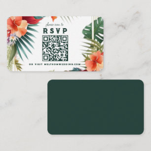 Carte D'accompagnement Analyse des fleurs tropicales vers le boîtier Mari