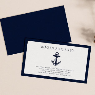 Carte D'accompagnement Ancres nautiques Baby showers Boy Books for Baby