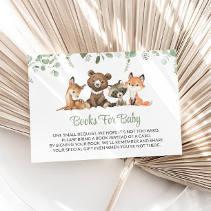 Carte D'accompagnement Animaux De Bois, Forêt, Un Sauvage, Livres Pour Bé