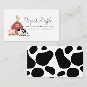 Carte D'accompagnement Animaux de ferme Barnyard Déchets Billet