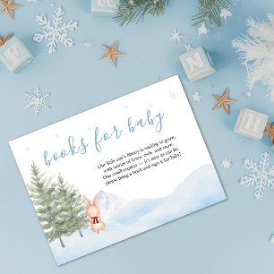 Carte D'accompagnement Animaux de la forêt hivernale Livres de fête pour
