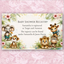 Animaux de Safari de Jungle Adorables pour Baby Sh