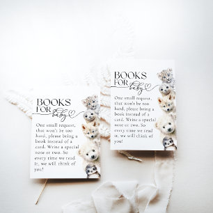 Carte D'accompagnement Animaux d'hiver Baby shower neutre selon le sexe