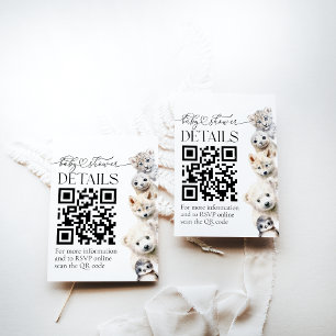 Carte D'accompagnement Animaux d'hiver Sexe Neutre Baby shower DÉTAILS