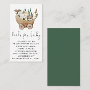 Carte D'accompagnement Animaux Green Boho Livres Pour Baby Card