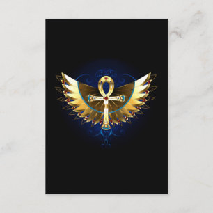 Carte D'accompagnement Ankh or avec ailes