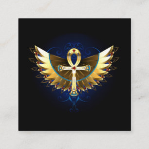 Carte D'accompagnement Ankh or avec ailes