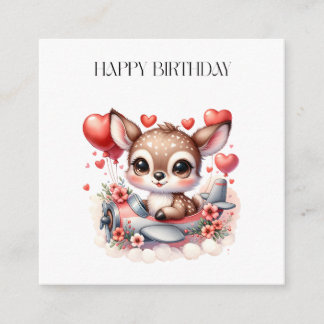 Carte D'accompagnement Anniversaire de Deer Pilot